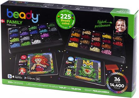 Produktbild Hama Beady - Family - 14.400 beads, 8 plates & 1 scraper (390501)