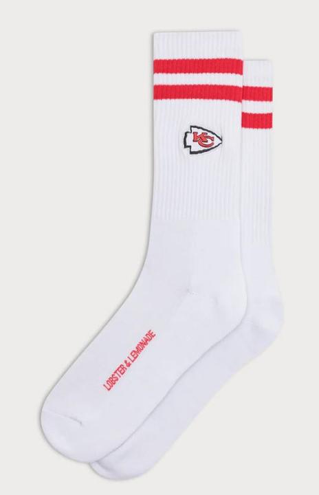 Produktbild Lobster & Lemonade Kansas City Chiefs Stripes 90 Sport Socks white 35-40 (35 - 40)