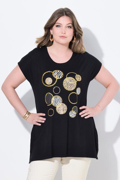Produktbild Miamoda T-Shirt, A-Linie, Kreise mit Glitzer (50)