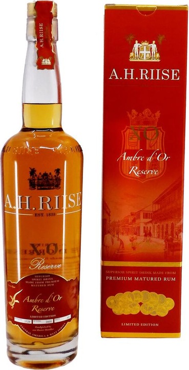 Image du produit A.H.Riise XO. Rhum de réserve Ambre d'Or (1 x 70 cl)