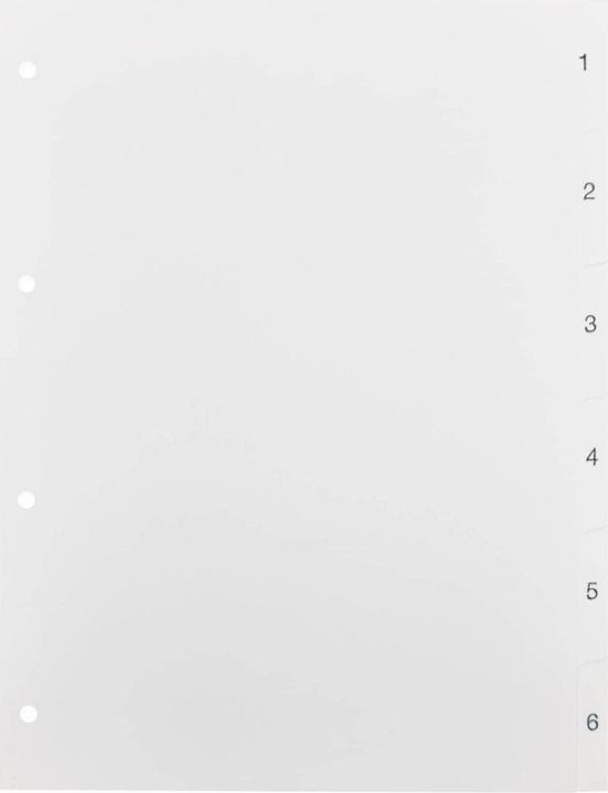 Image du produit Biella Registres 1-6, 25 pièces