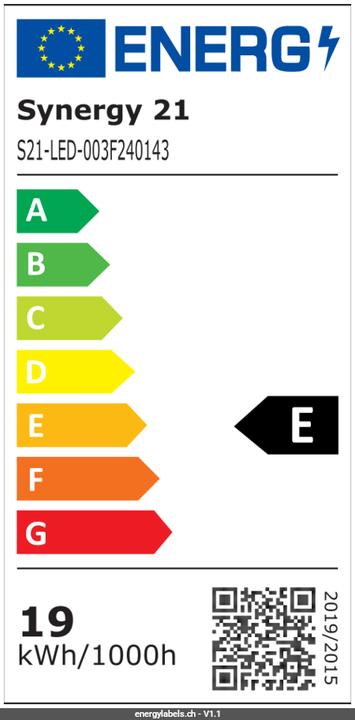 Energie-Label Synergy 21 LED Flex Strip 5630 - 121 SWW DC24V 96W IP20 (Warmweiss, 500 cm, Indoor)
