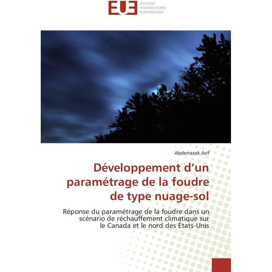 Développement d'un paramétrage de la foudre de type nuage-sol, Fachbücher von Abderrazak Arif