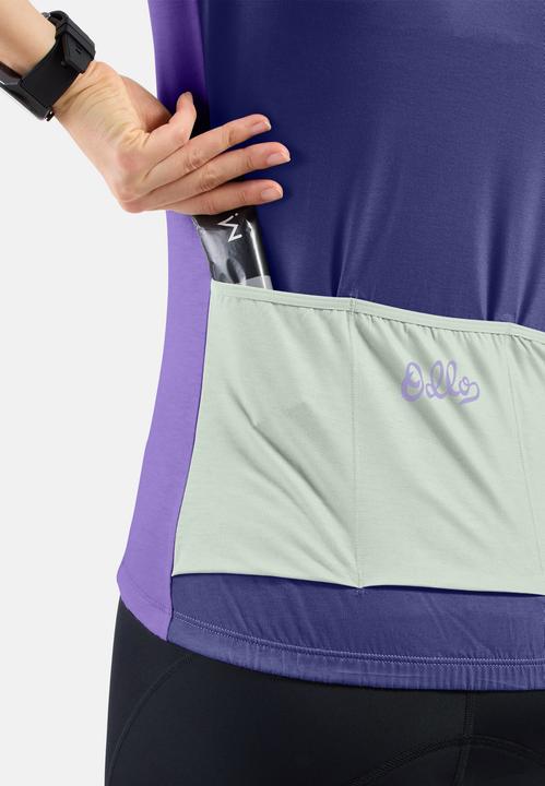 Image du produit Odlo Women's Essential Heritage Print Shirt S/S FZ (L)