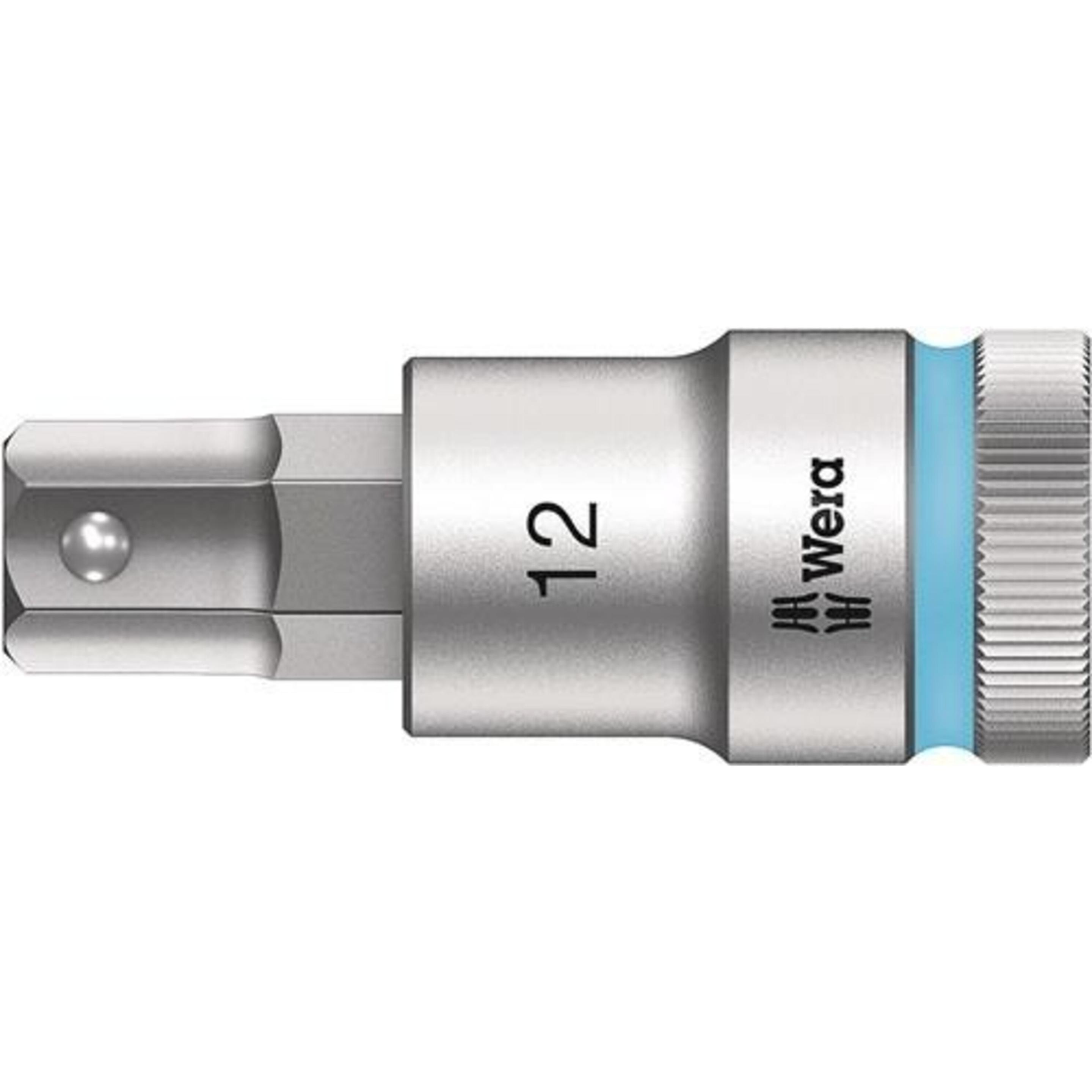 Wera, Steckschlüssel + Stecknuss, 8740 C HF Hex-Plus 12,0 x 60 mm (12 mm)