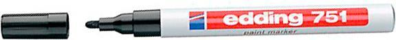 Actual product image Edding Gloss paint marker 751 (Black, 1 mm, 1 x)