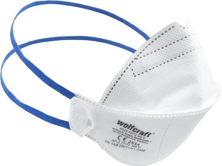 Produktbild wolfcraft 2 Feinstaubmasken FFP2 (CE) (FFP2, 2 x)