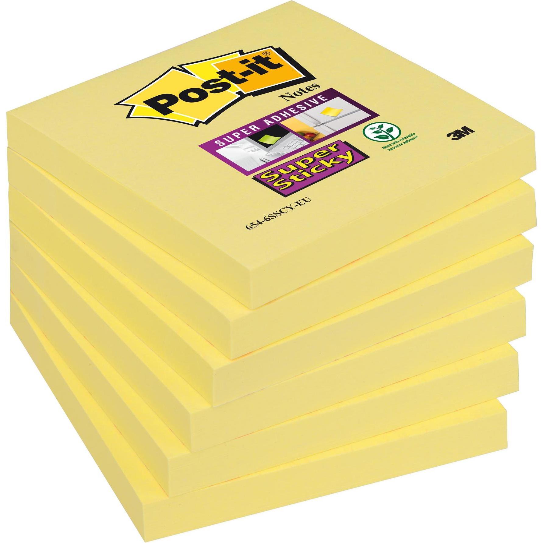 Post-it, Haftnotiz, Super Sticky (76 x 76 mm)