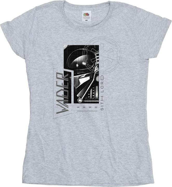 Actual product image Star Wars Womens/Ladies Obi-Wan Kenobi Sith SciFi Collage Cotton T-Shirt (L)