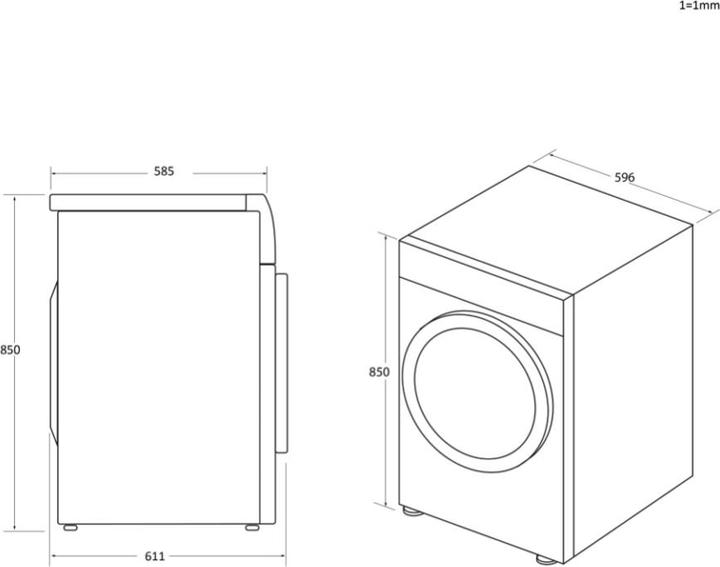 Actual product image Candy Roe H9a3tcex-s (9 kg, Left)