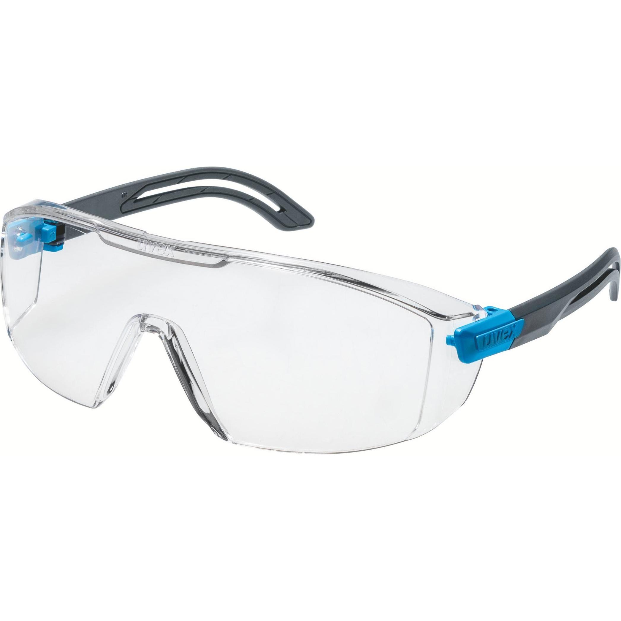 Uvex Safety, Schutzbrille + Gesichtsschutz, Bügelbrille i-lite farblos sv exc.