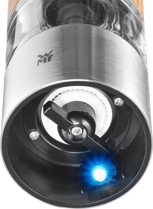 Productafbeelding WMF Elektrische Molen 21,5cm Zout- en Pepermolen Keramische Molen Eikenhout (Diverse kruiden, Peper, Zout)