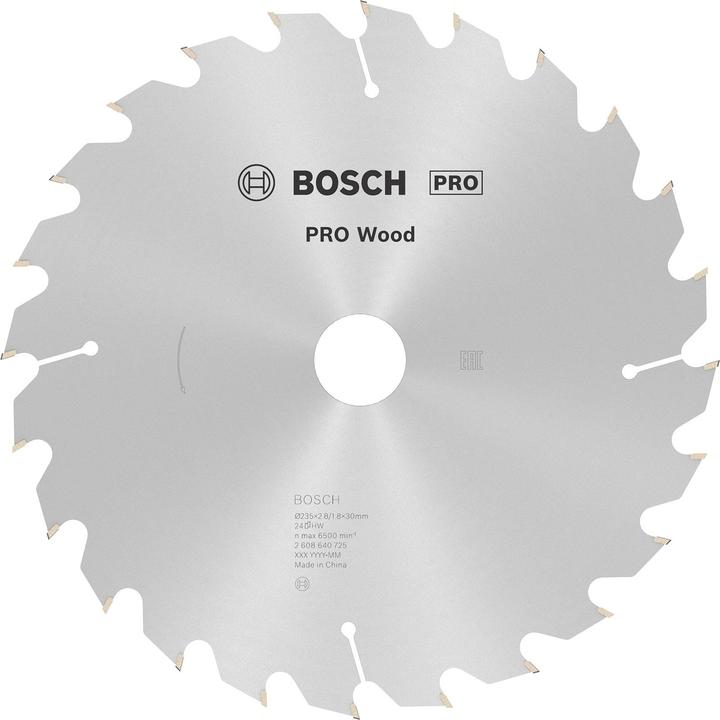 Image du produit Bosch Professional Zubehör Lame de scie circulaire PRO Wood, 235 x 2.8 x 30 mm