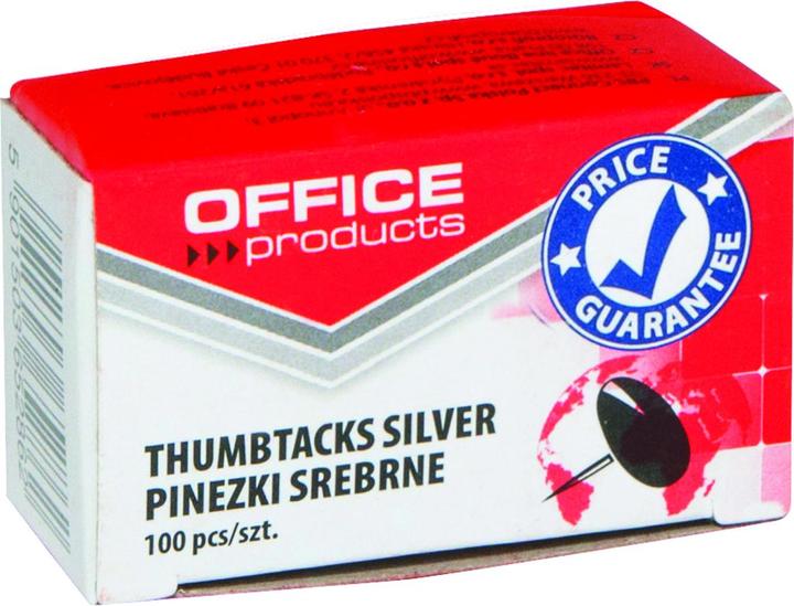 Produktbild Office Products Reisszwecken (reisszwecken) klassisch, 100 stück, silber (100 x)