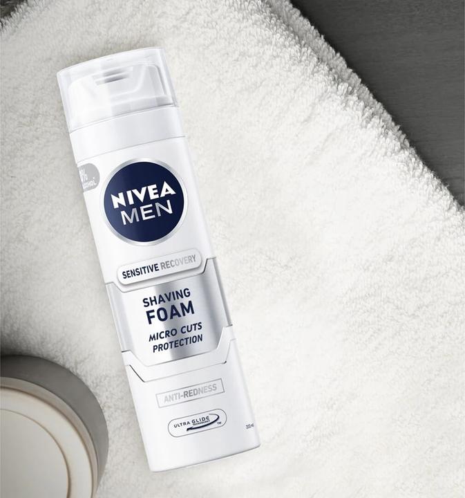 Actual product image NIVEA MEN Men Sensitive Recovery (200 ml, Shaving cream)