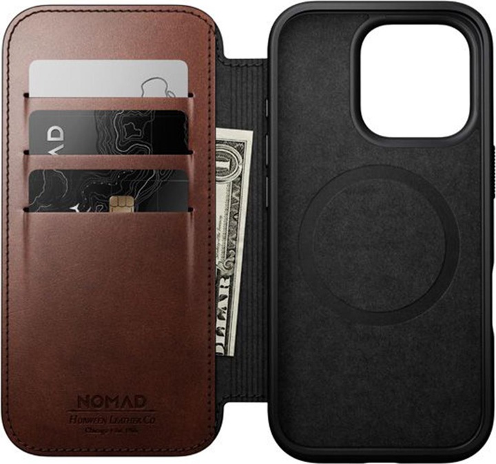 Actual product image Nomad Case for iPhone 16 Pro Folio MagSafe (Apple iPhone 16 Pro)
