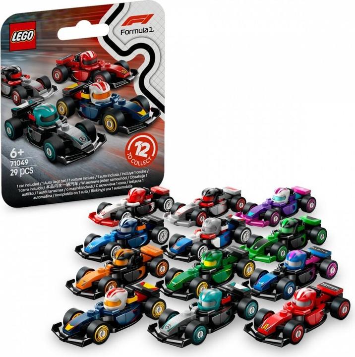 Produktbild LEGO F1 Rennwagen zum Sammeln (Display Box) (71049, LEGO Minifiguren)