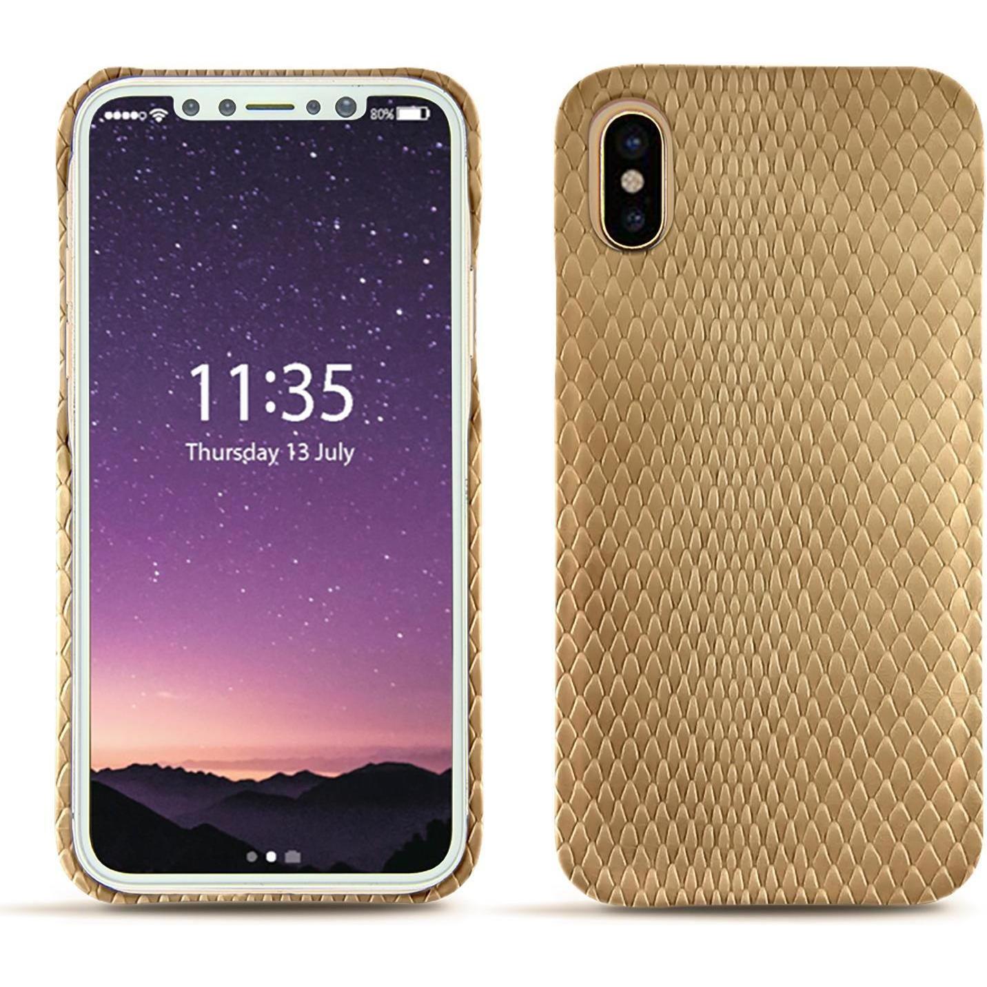 Thumbnail - Noreve Lederschutzhülle (Apple iPhone XS), Smartphone Hülle, Beige