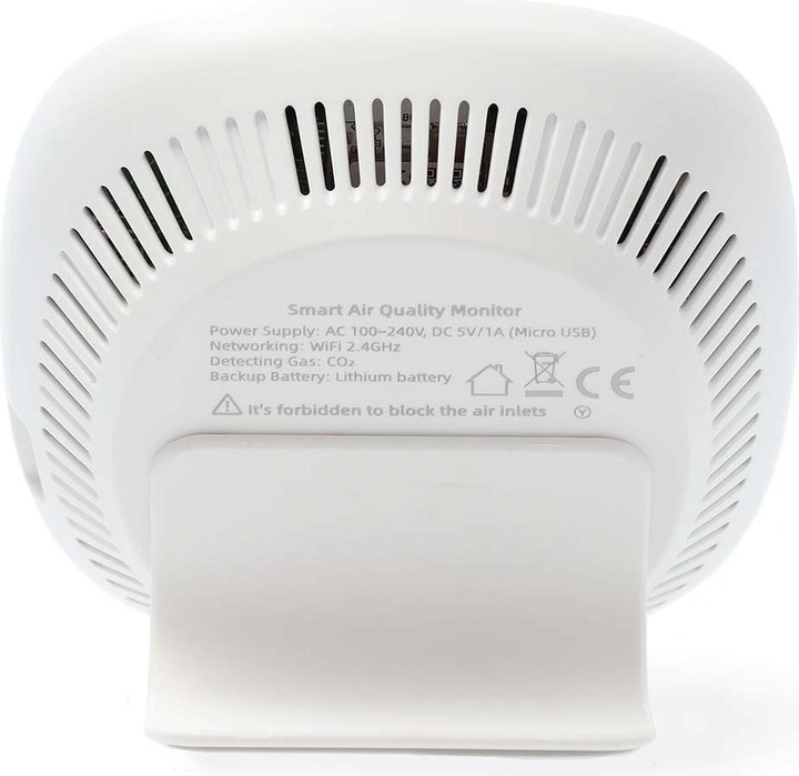 Produktbild Nedis SmartLife Luftqualitätsmonitor Wi-Fi | inkl. Display | Kohlendioxid (CO2) / Luftfeuchtigkeit /