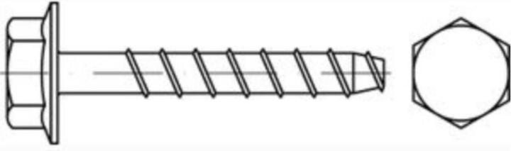 Produktbild Heco MULTI MONTI plus SS Schraubanker 12,0 x 160 mm 25 Stück ( 48461 ) Betonschraube, Sechskantkopf (25 Schrauben pro Stück)