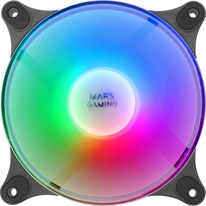 Produktbild Mars Gaming Lot De 2 Ventilateurs Boitier Mf-Duo RGB - 12cm (Noir) (120 mm, 2x)