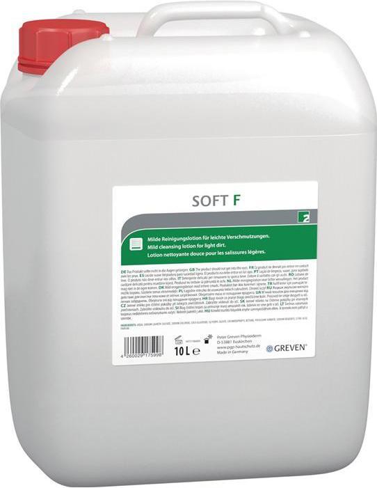 PGP Skin cleansing IVRAXO SOFT F 10l canister light soiling.GREVEN (Liquid soap, 10000 ml)