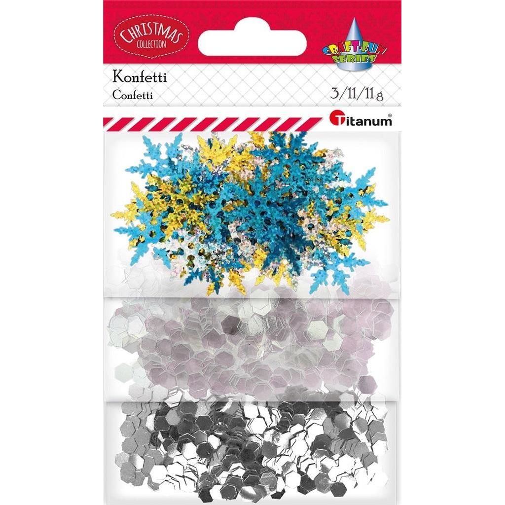 Titanum Konfetti-Sterne 35mm Mix