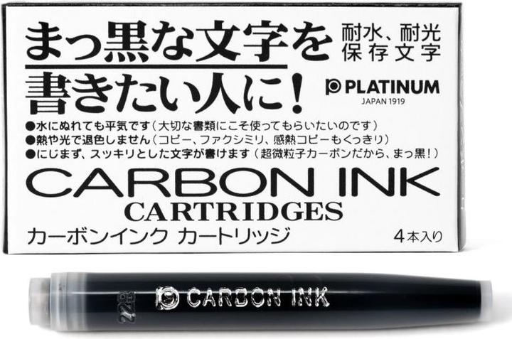 Produktbild Platinum Patrone Carbon Ink (Schwarz, 4 Stk.)