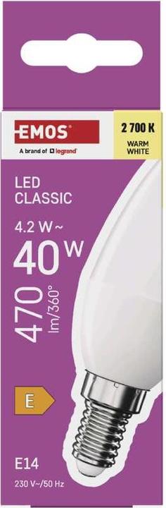 Image du produit Emos Classique (E14, 4.20 W, 470 lm, 1 x, E)