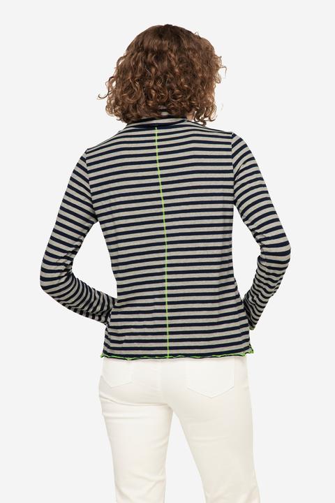 Produktbild Laurasøn T-Shirt, Ringel, Stehkragen, Langarm (XL)