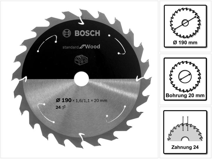 Productafbeelding Bosch Professional Zubehör Cirkelzaagblad voor accuzagen Standaard voor hout