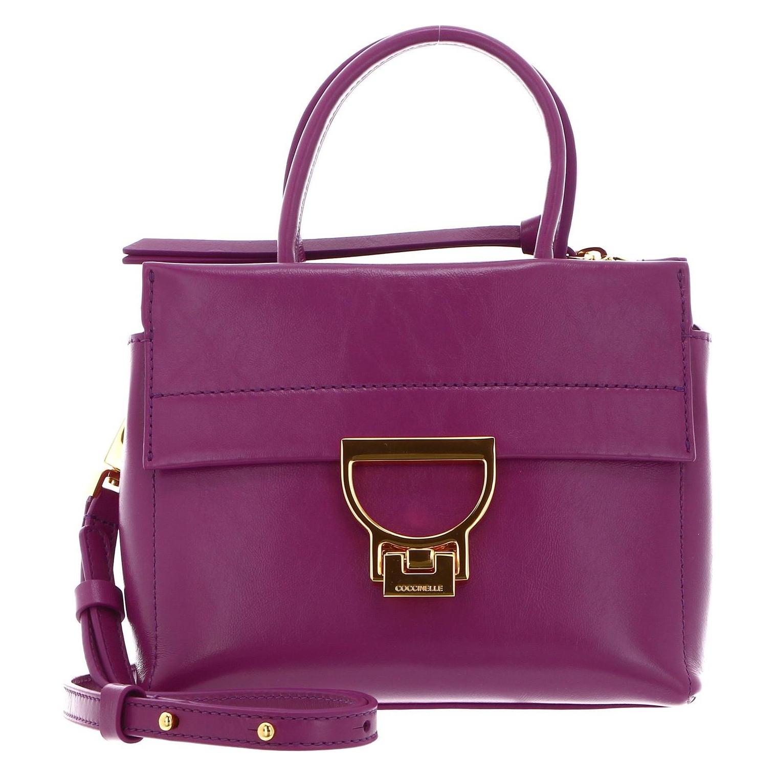 Coccinelle, Damen, Handtasche, Arlettis Rock Handbag Craquele Leather, Violett