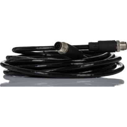 Rs Pro konfektioniertes Sensorkabel 8-adrig, Steck, Elektronikkabel + Stecker, Schwarz
