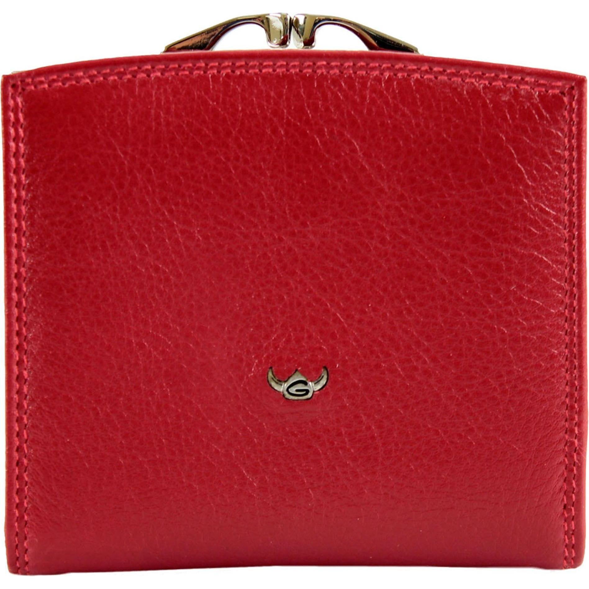 Golden Head, Damen, Portemonnaie, Polo Geldbörse RFID Leder 10 cm, Rot