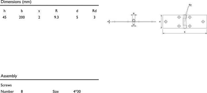 Produktbild Charmag Tischscharniere