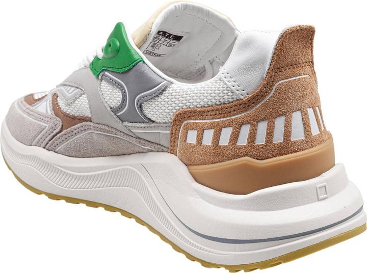 Produktbild D.a.t.e. D.a.t.e fuga sneakers in fabric and suede color white/green (41)