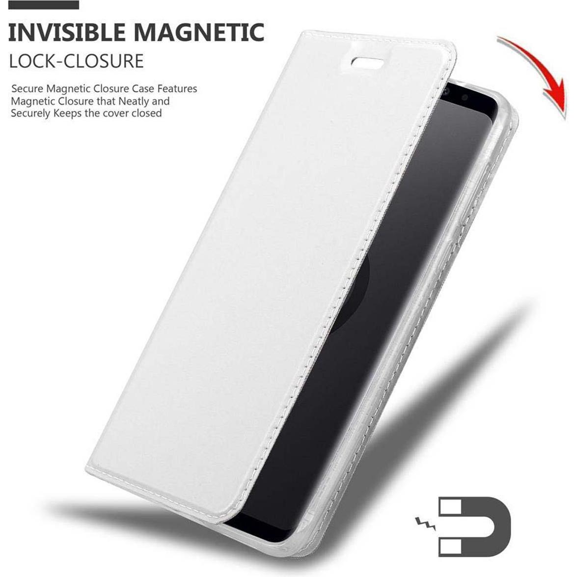 Thumbnail - Cadorabo Book Classy Style Cover (Samsung Galaxy S9+), Smartphone Hülle, Silber