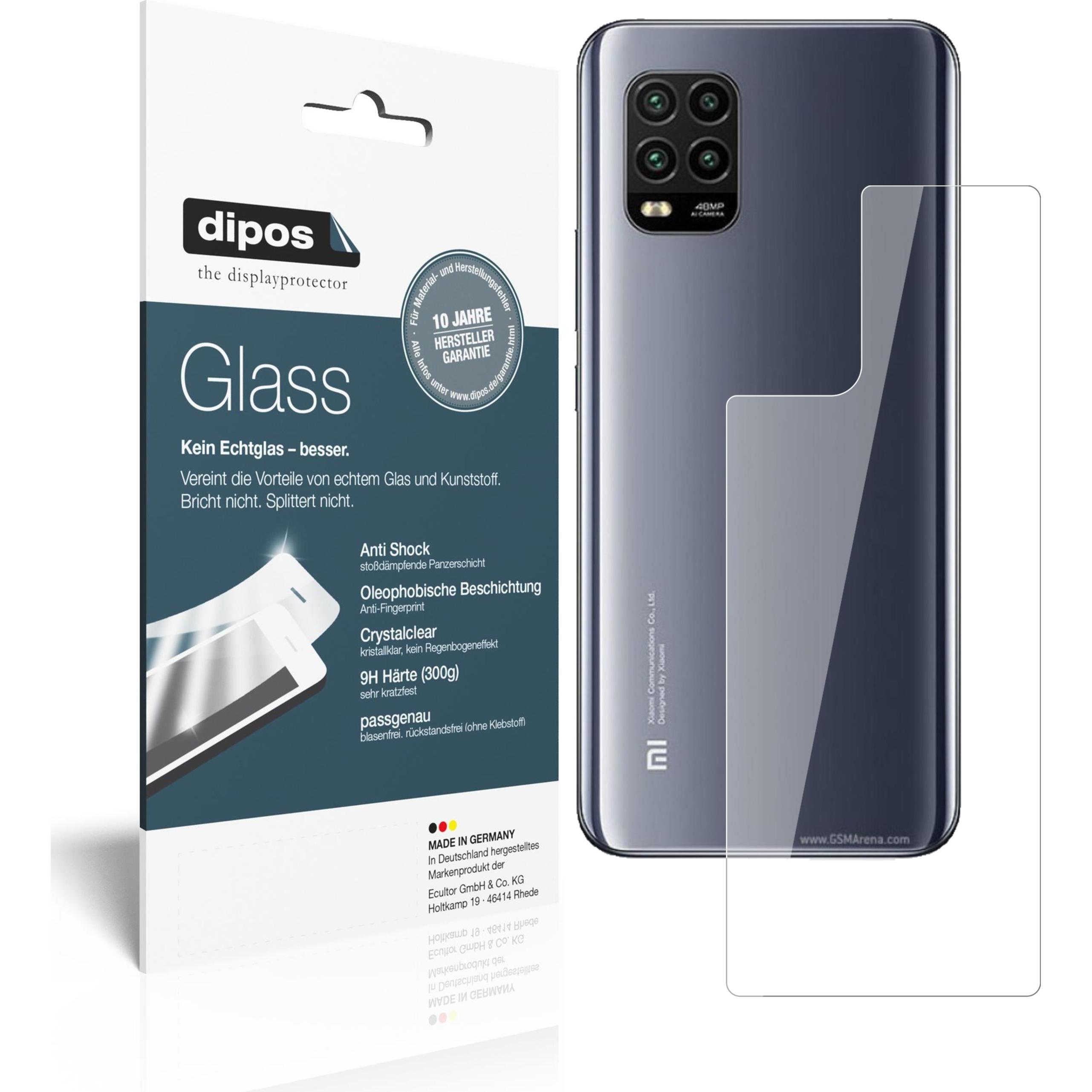 Dipos Displayschutz Anti-Shock (1 Stück, Xiaomi Mi 10 Lite), Smartphone Schutzfolie, Transparent