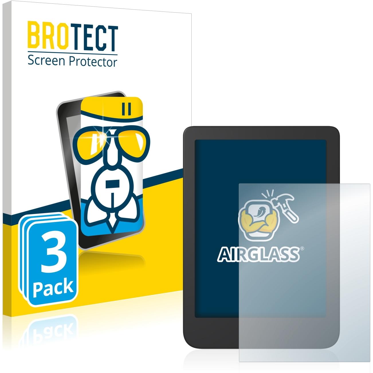 BROTECT AirGlass Panzerglasfolie (Tolino Shine 4), eReader Zubehör, Transparent