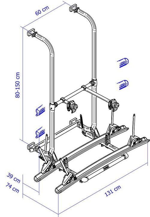 Actual product image Thule Aluminium rear carrier Omni-Bike Elite G 2 | 44345