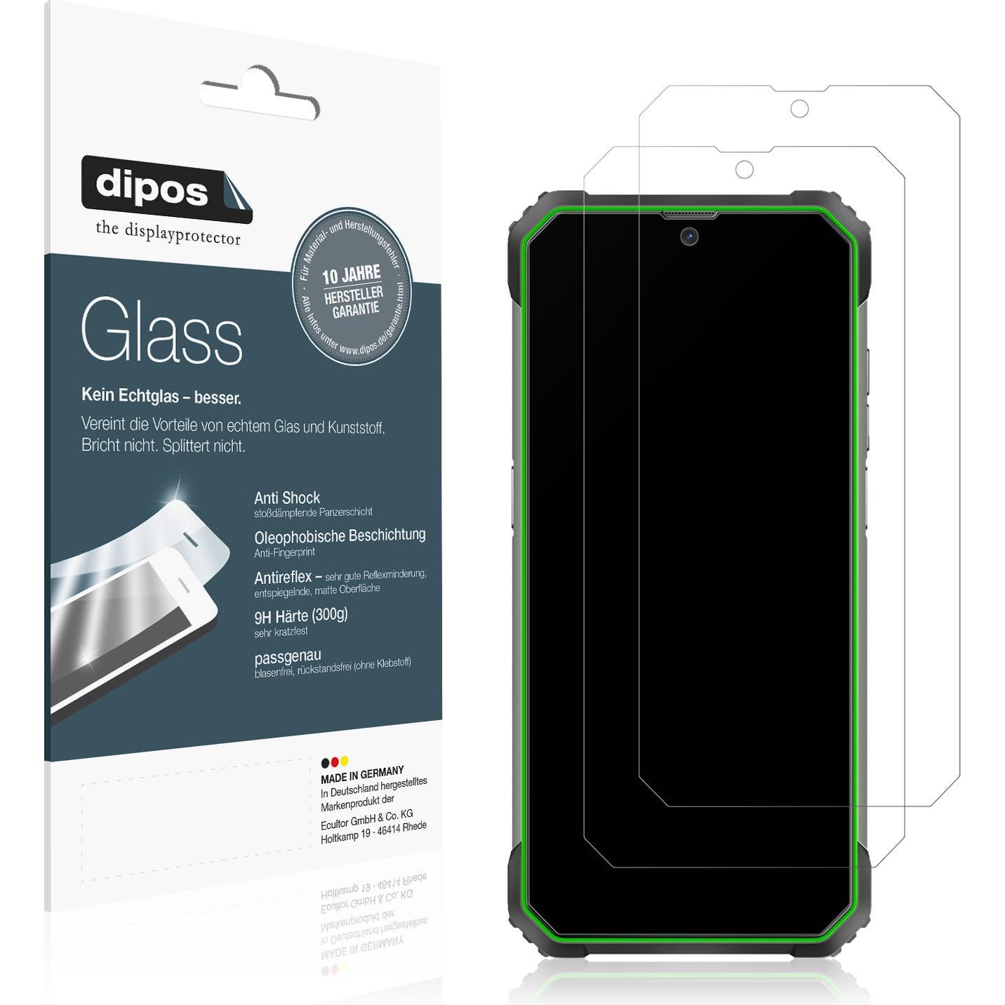 Dipos Displayschutz Anti-Shock (1 Stück, Blackview BV8800), Smartphone Schutzfolie, Transparent