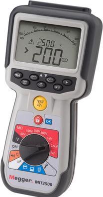 Image du produit Megger Compteur d'isolement MIT2500 50 V, 100 V (CAT IV 600V)