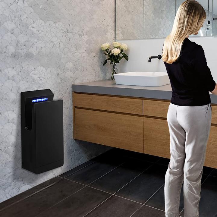 Actual product image QL Hand Dryer, Matt Black Base