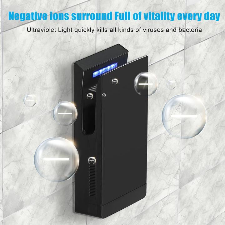 Actual product image QL Hand Dryer, Matt Black Base