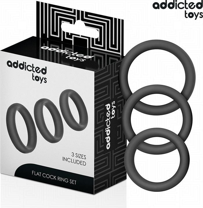 Actual product image Addicted toys - Set Aus Flachen Silikonringen (6.80 cm)