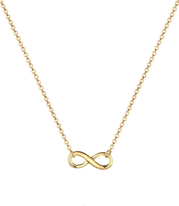 Produktbild Elli Halskette Choker Infinity Symbol Unendlichkeit 925 Silber (925er Sterling Silber, 38 cm)