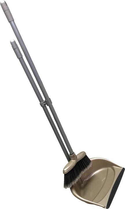 Actual product image Leecroft Long Handle Folding Dustpan & Brush Set