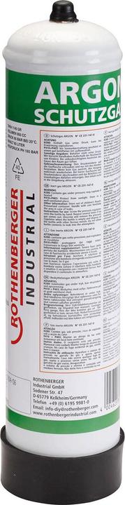 Actual product image Rothenberger Industrial Argon Schutzgas-Stahl-Einwegflasche 950 ml, Fülldruck: 60 bar Anschluss: M