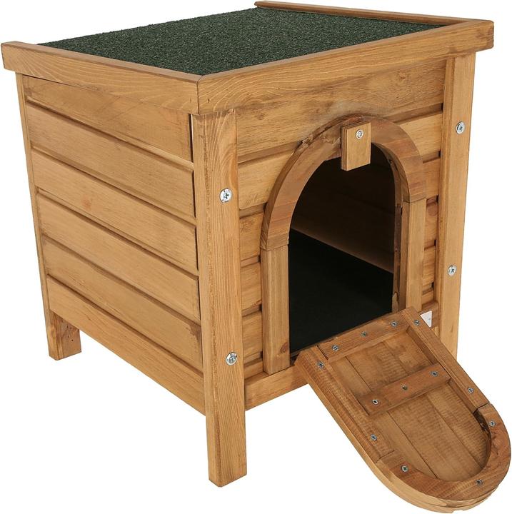 Image du produit Kerbl Abri d'extérieur pour petits animaux avec toit ouvrant en bitume