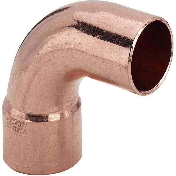 Thumbnail - Viega, Rohrverbindungstechnik, Bogen 95001A 18mm, 90Grad, Einsteckende, Kupfer (Winkelverbindung)